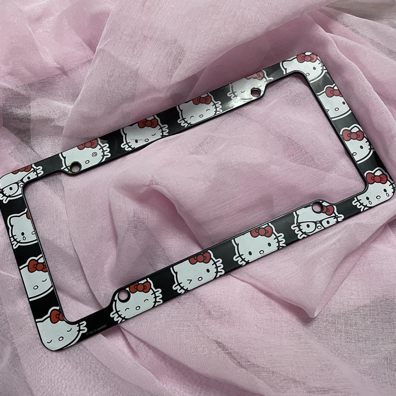 Hello Kitty License Plate Frame I Got A New Frame Depop