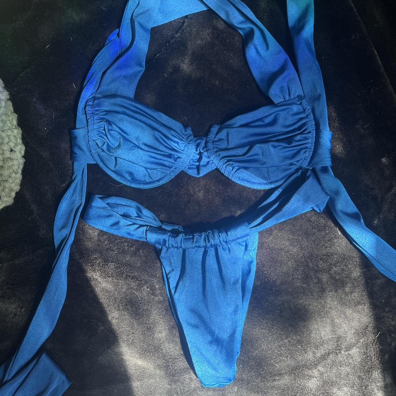Inamorata Women's Blue Bikinis-and-tankini-sets | Depop