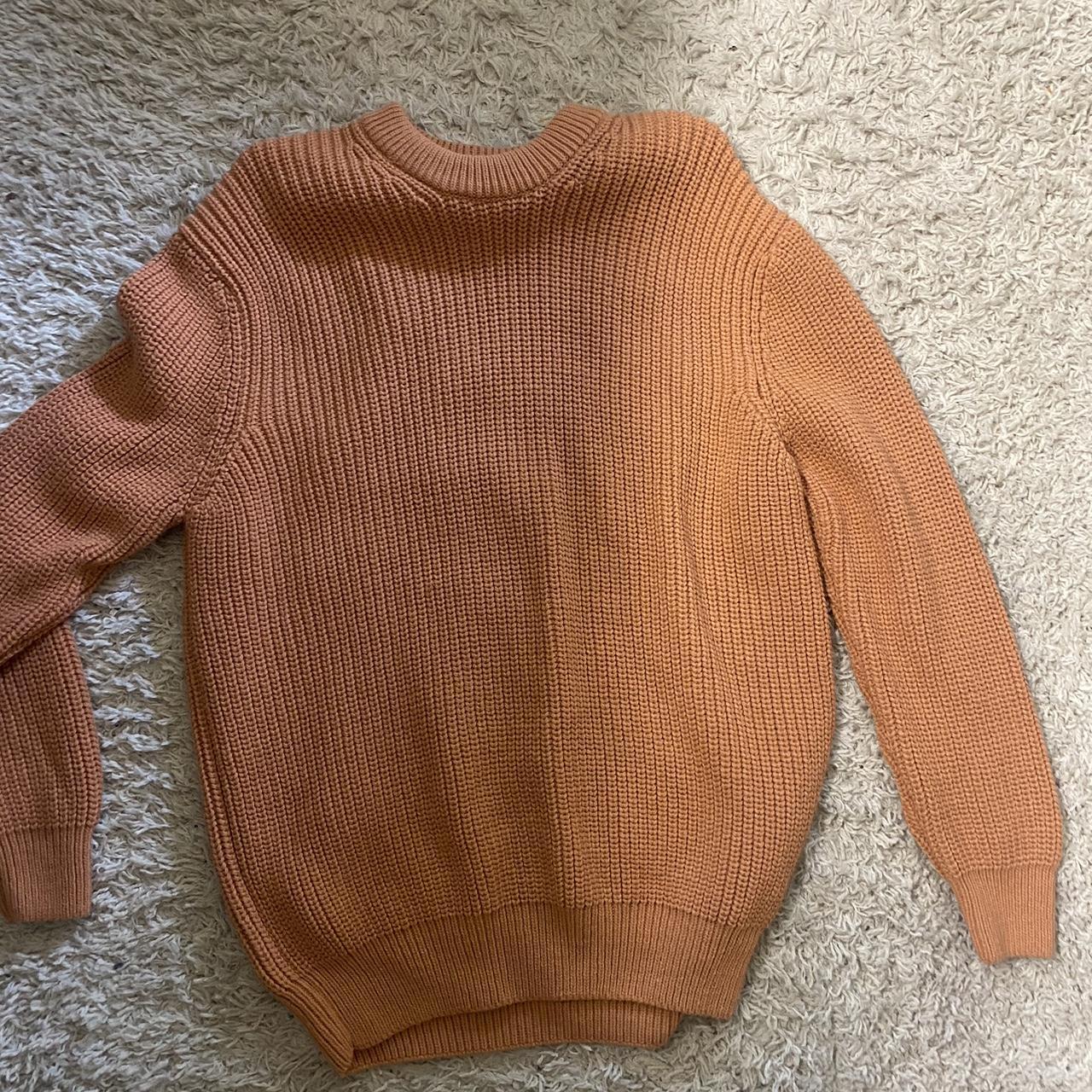 Zara Women's Orange Jumper | Depop