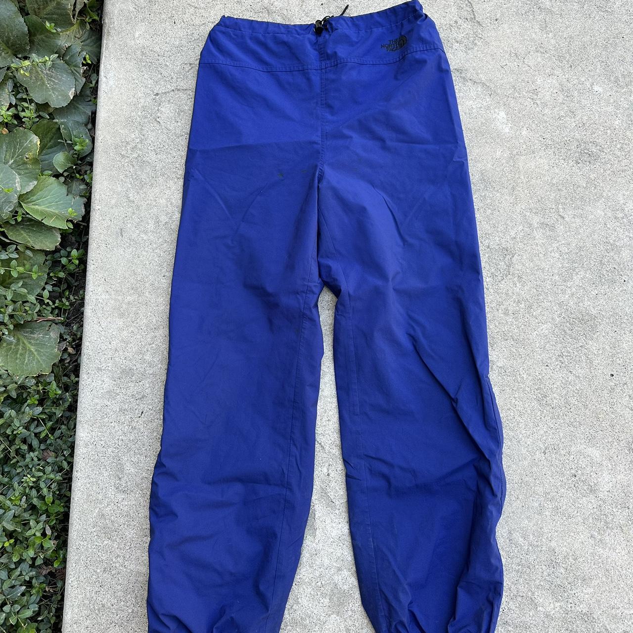 deep blue north face climbing pants tagged medium,... - Depop