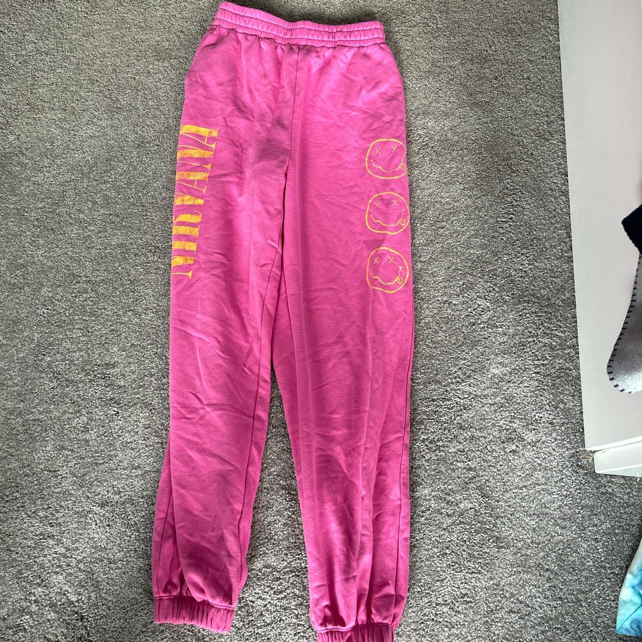 NEW UNUSED H M Nirvana Hot pink sweatpants. Size Depop