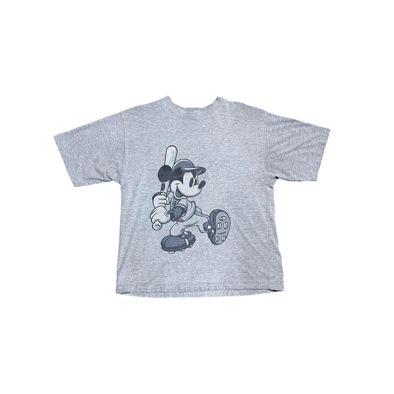 Y2K Vintage Mickey Mouse Baseball T Shirt Size Medium - Depop