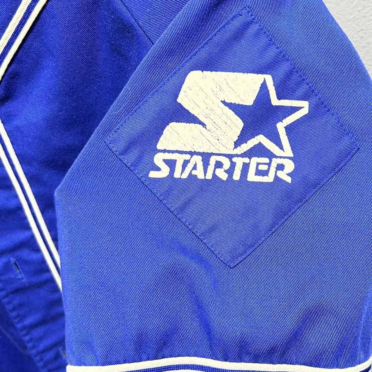 90s Vintage Starter Los Angeles Dodgers Blue - Depop