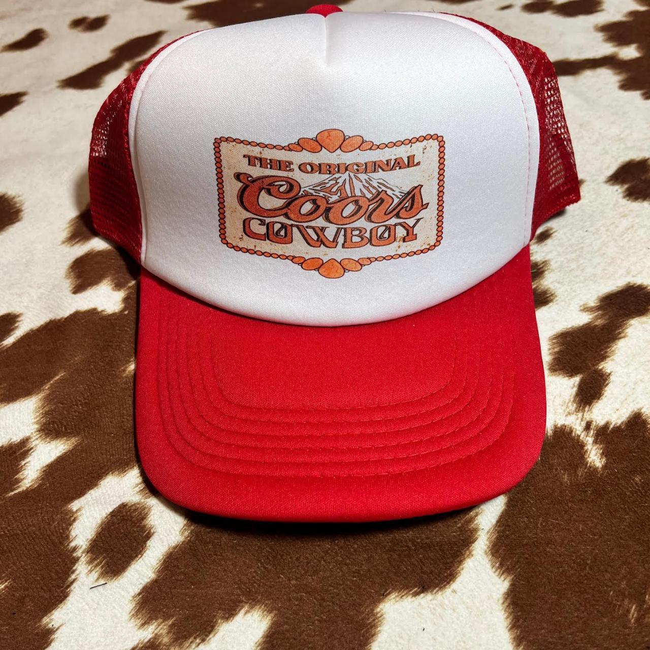 The Original Coors Cowboy Trucker Hat Brand new... - Depop