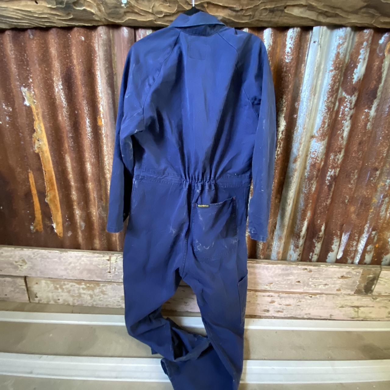 Vintage King Gee overalls Navy Blue fits a men’s... Depop