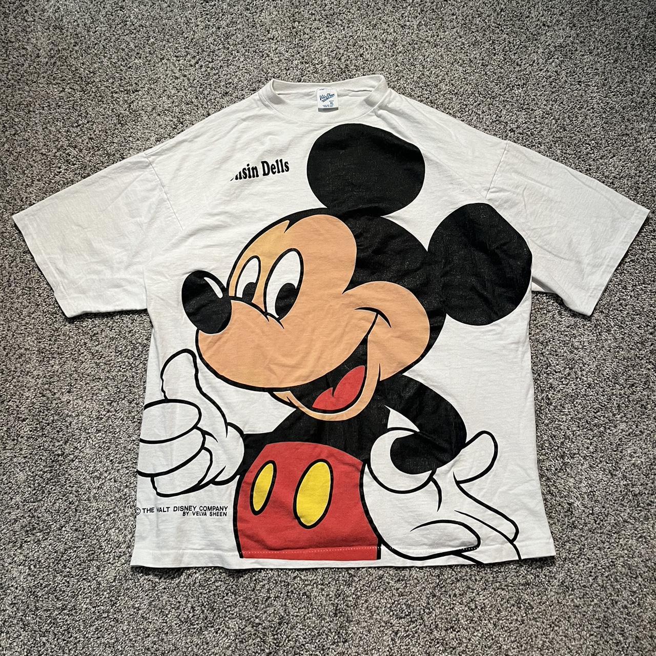 Vintage 1990s Disney's Mickey Mouse •Single Stitch... - Depop