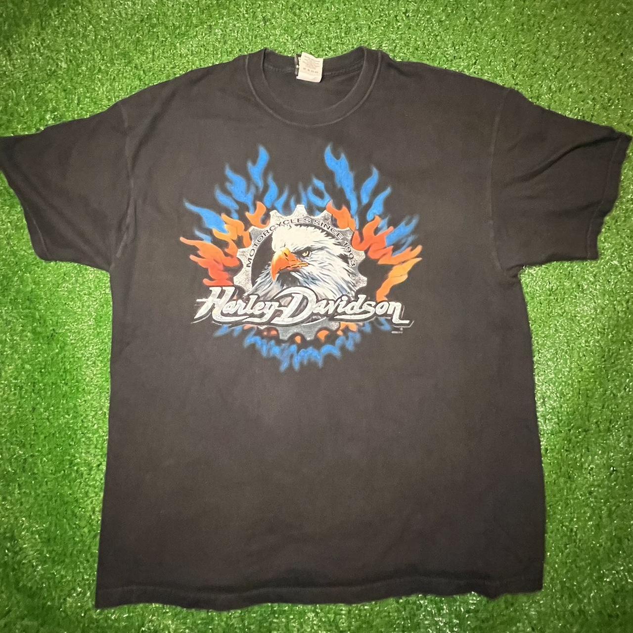 Vintage Harley Davidson of Charlotte, NC T-Shirt.... - Depop