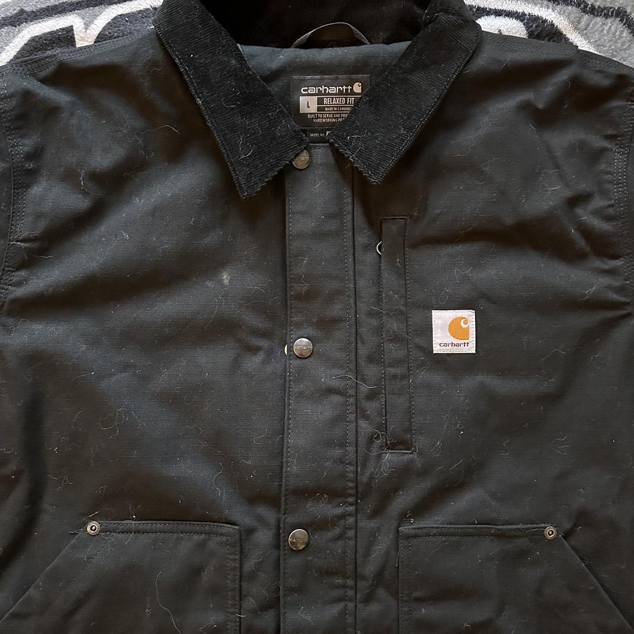 Carhartt Winter Coat Detroit Black Size Depop 3867