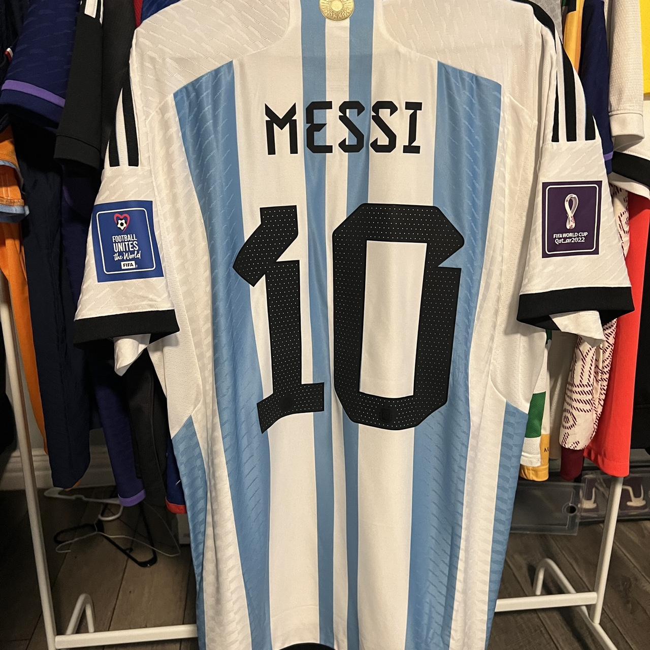 Lionel Messi Argentina Home World Cup 2022 Jersey... - Depop