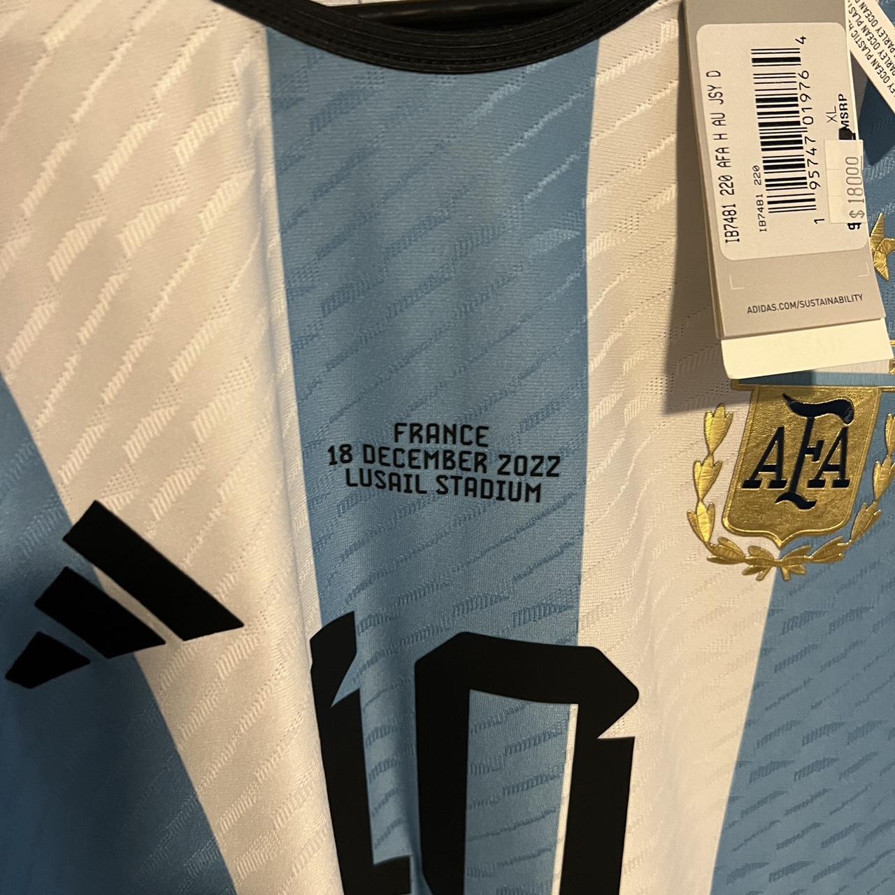 Lionel Messi Argentina Home World Cup 2022 Jersey... - Depop