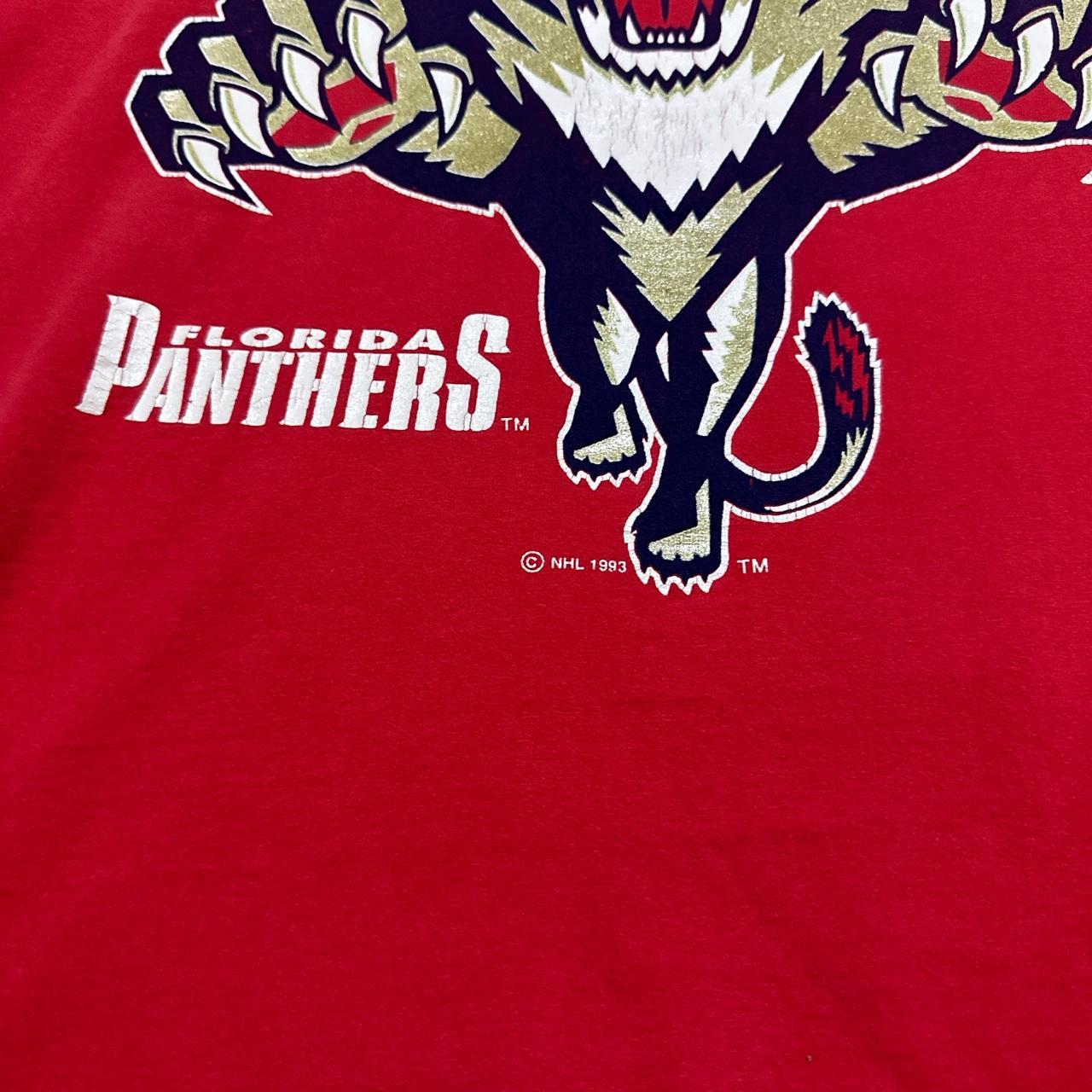 Vintage 1993 Florida Panthers Single Stitch Tee Depop