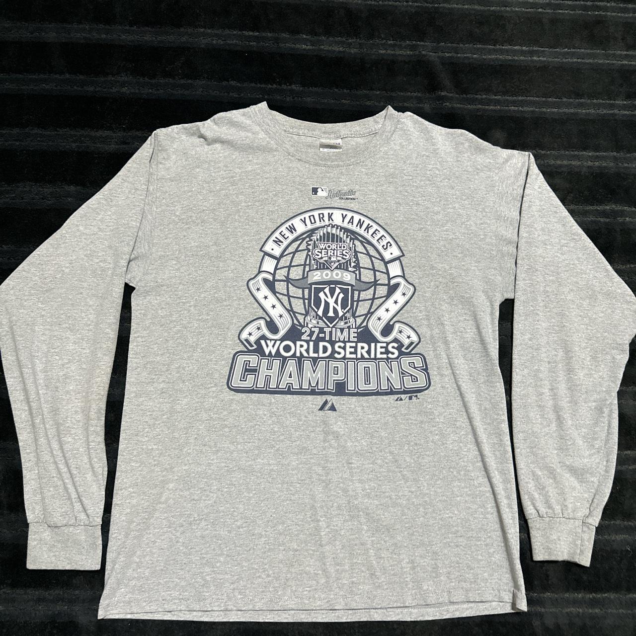 Y2K 2009 Yankees World Series champions shirt Size - Depop