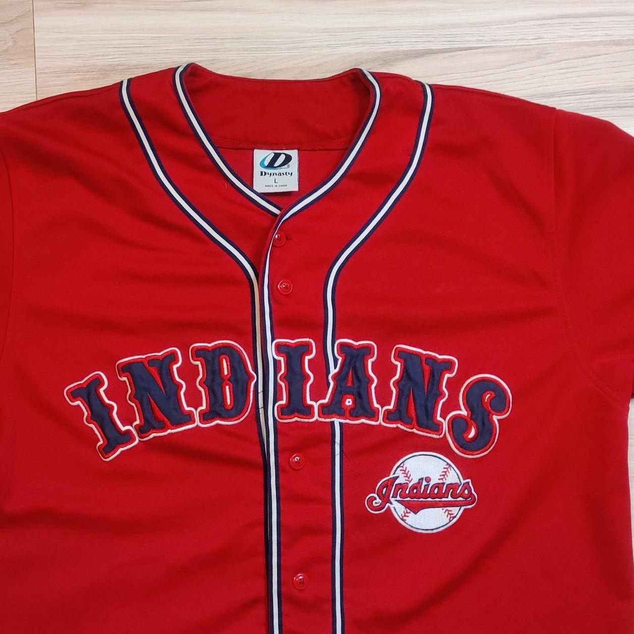 Cleveland Indians Baseball Jersey By Dynasty Men's Size Large