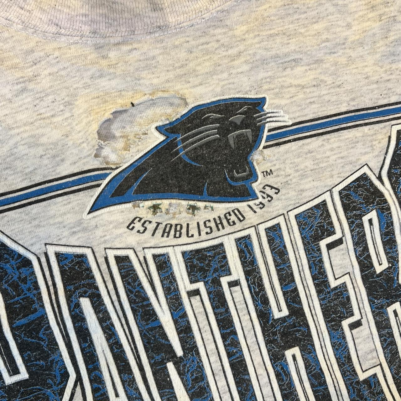 Vintage Carolina Panthers Shirt Men's XL 1993 Trench - Depop