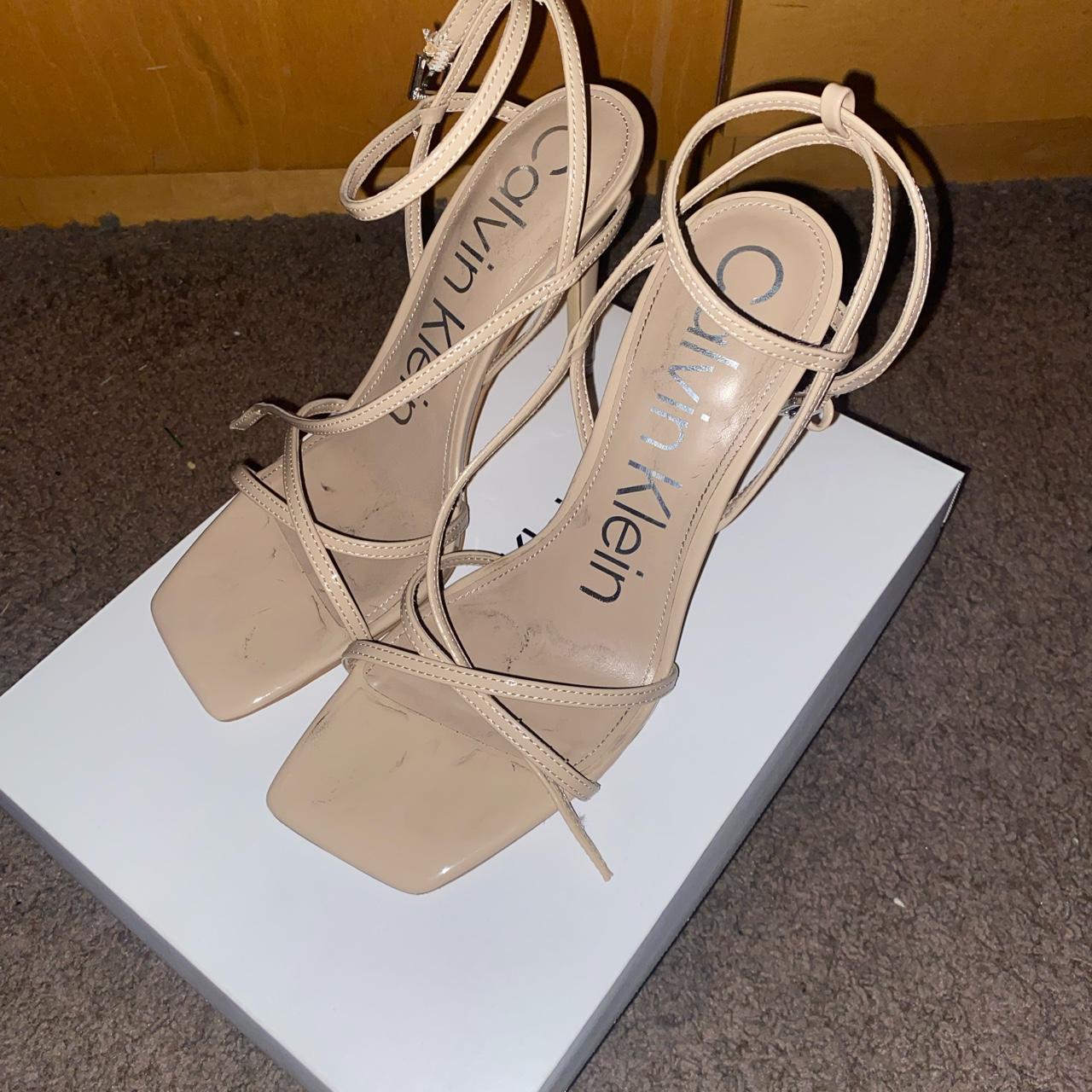 calvin klein nude heels