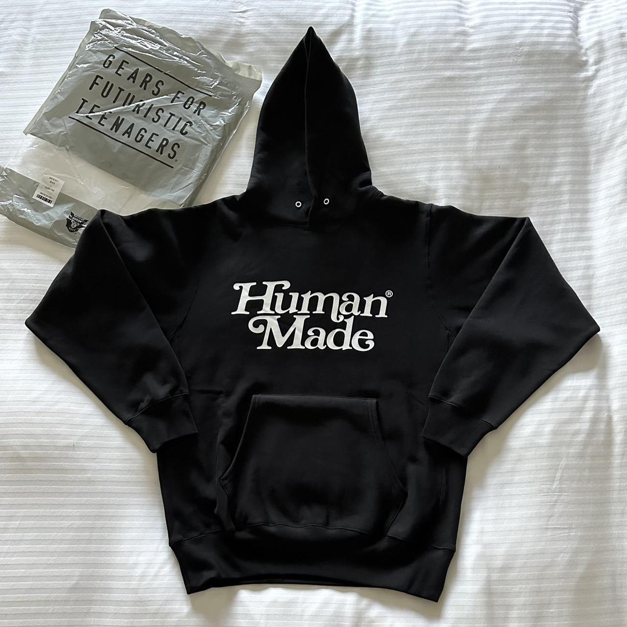 Human Made x Girls Don't Cry Hoodie Black Size... - Depop