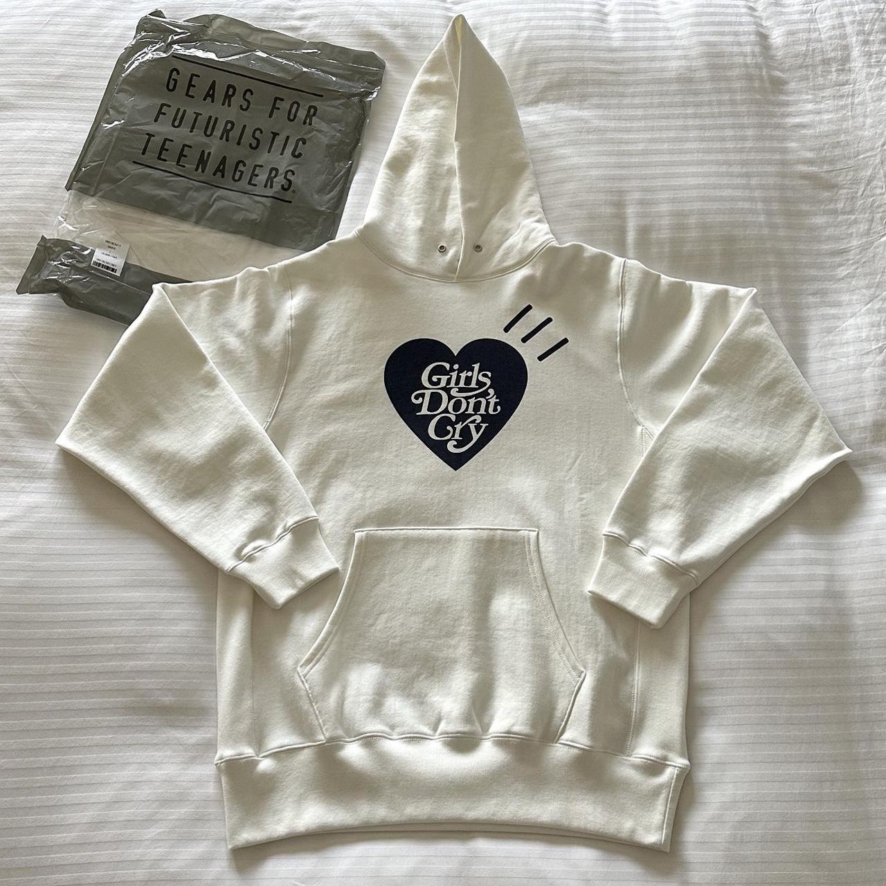 Human Made x Girls Don't Cry Hoodie White Size... - Depop