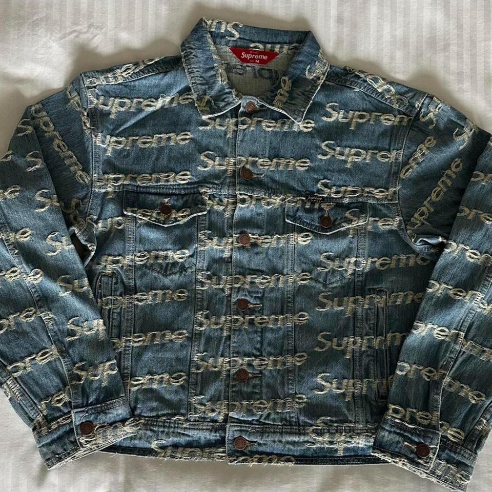 Supreme×BURBERRY Denim Trucker JACKET Supreme Burberry Denim Trucker Jacket (SS22) - $298