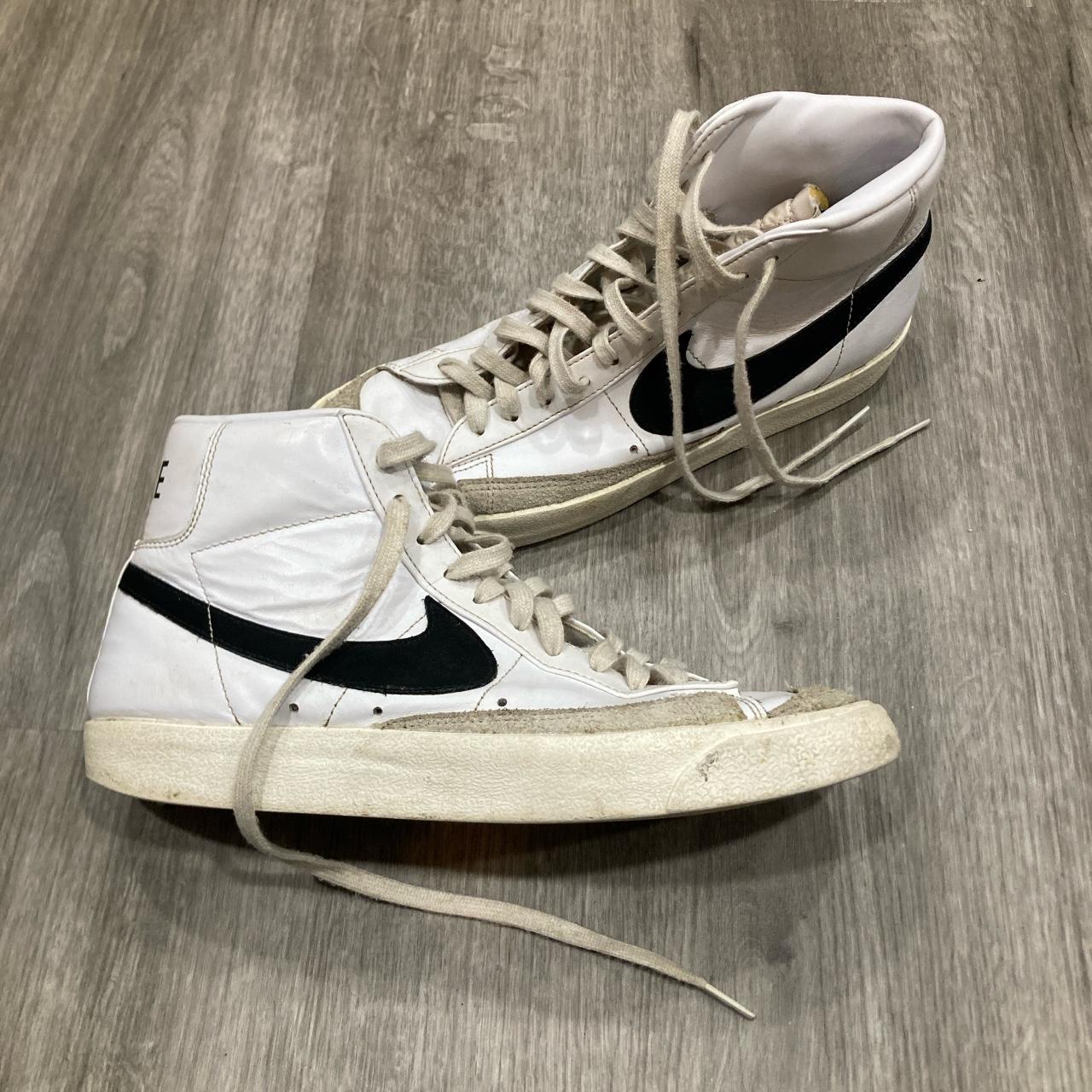blazers nike black and white