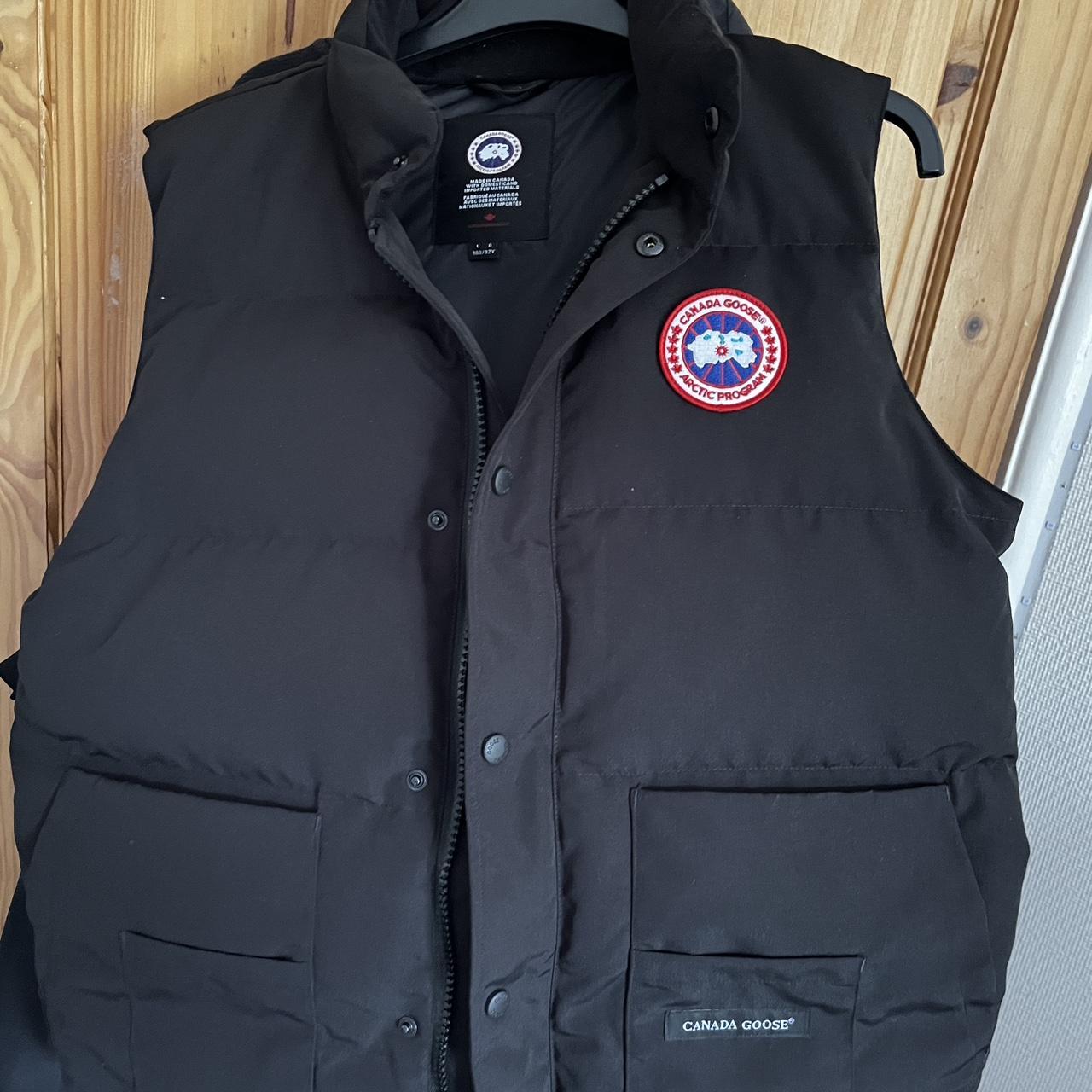 Black Canada goose gilet - Depop