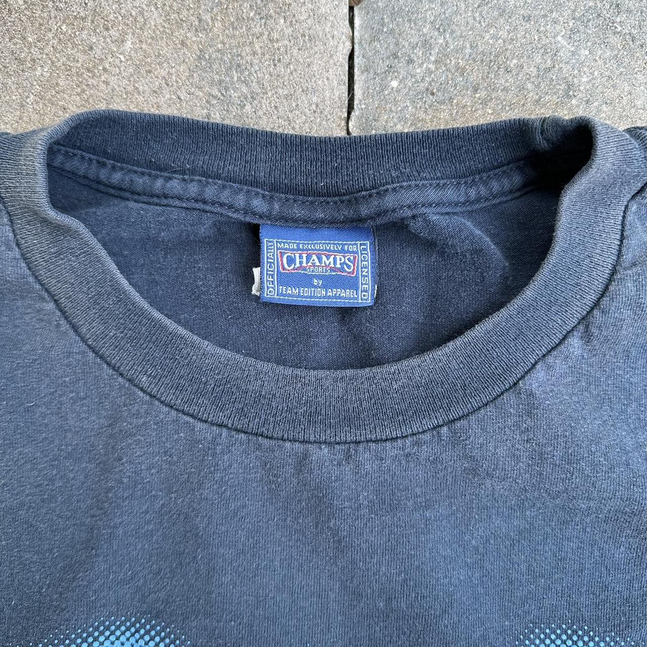 Champs Sports Men's Blue and Navy T-shirt | Depop