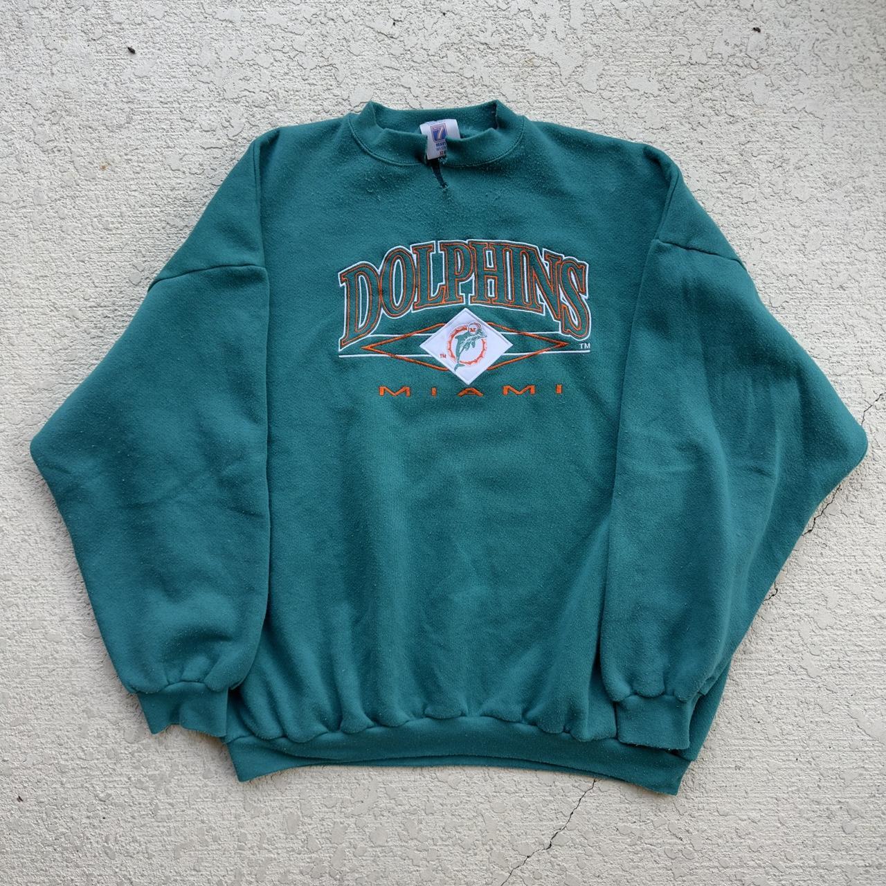 vintage miami dolphins crewneck sweatshirt