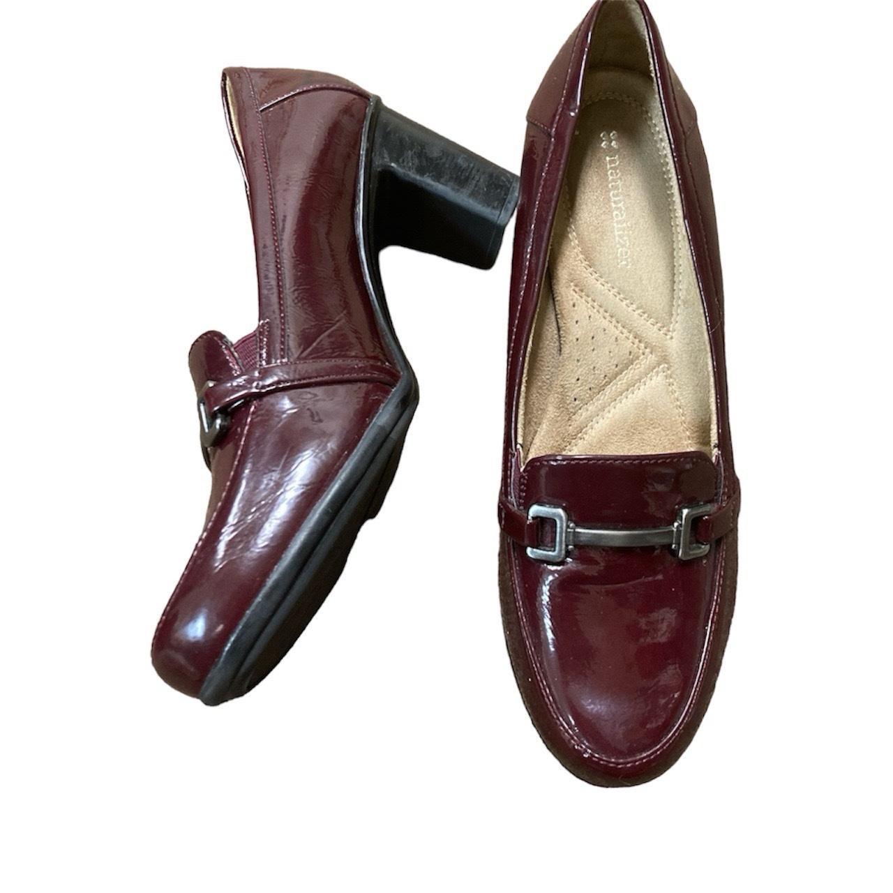 y2k horsebit heeled loafers 🖤adorable preppy plum... - Depop