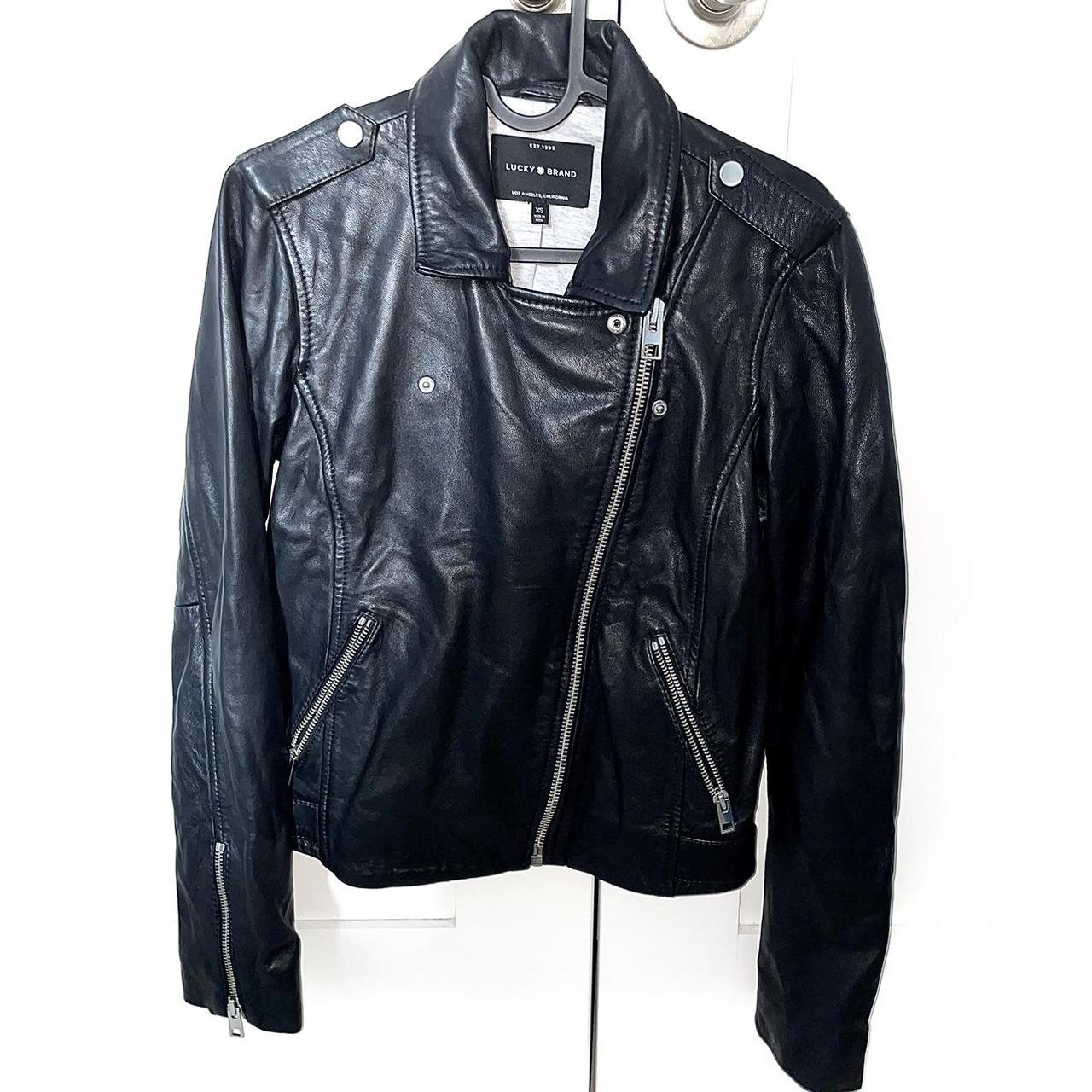 Lucky Brand Women's Classic Leather Moto Jacket