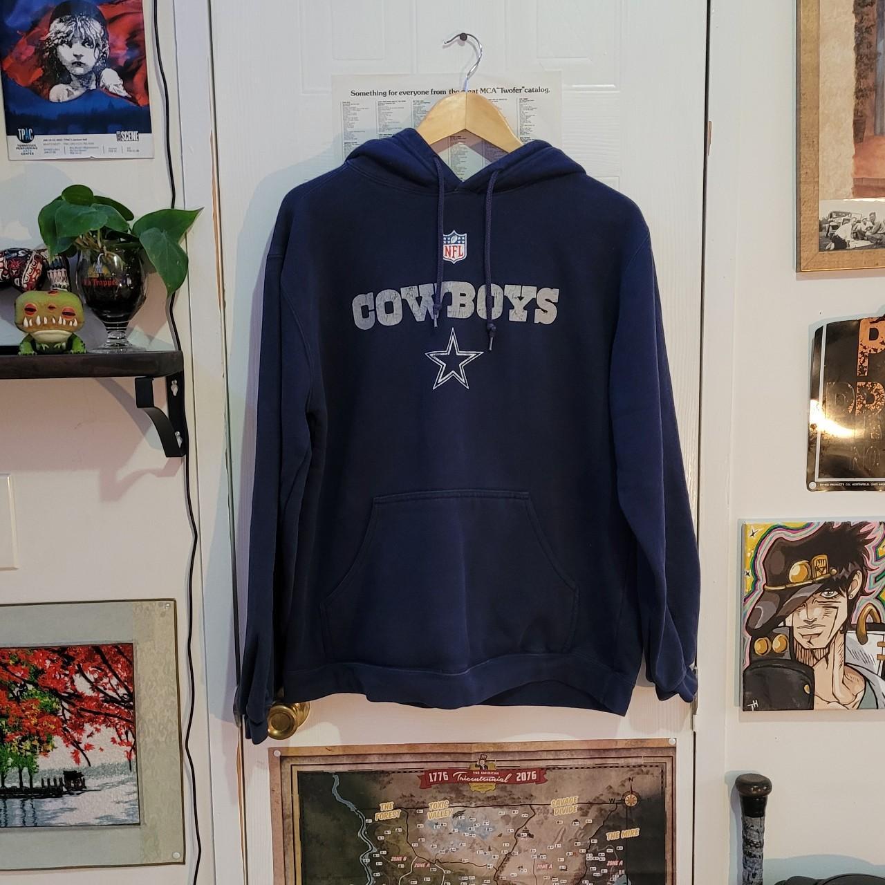 Reebok 2000s Dallas Cowboys Pullover Jacket Boys Medium Size