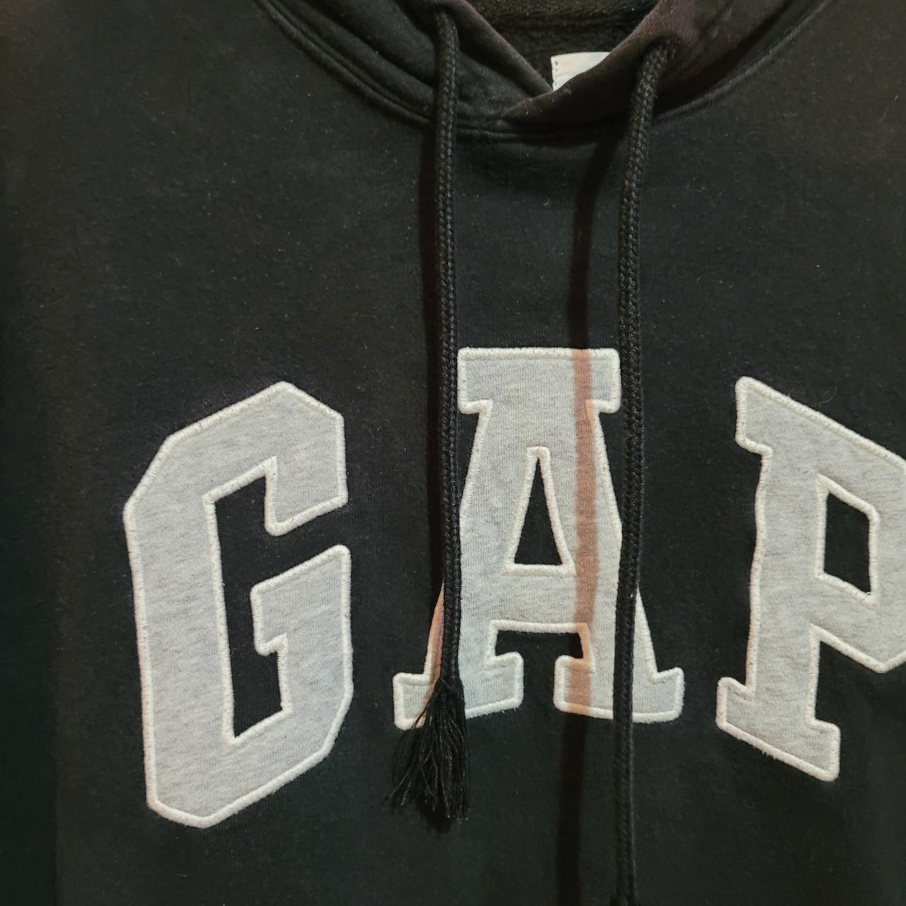 Gap Men's Black and Grey Hoodie | Depop