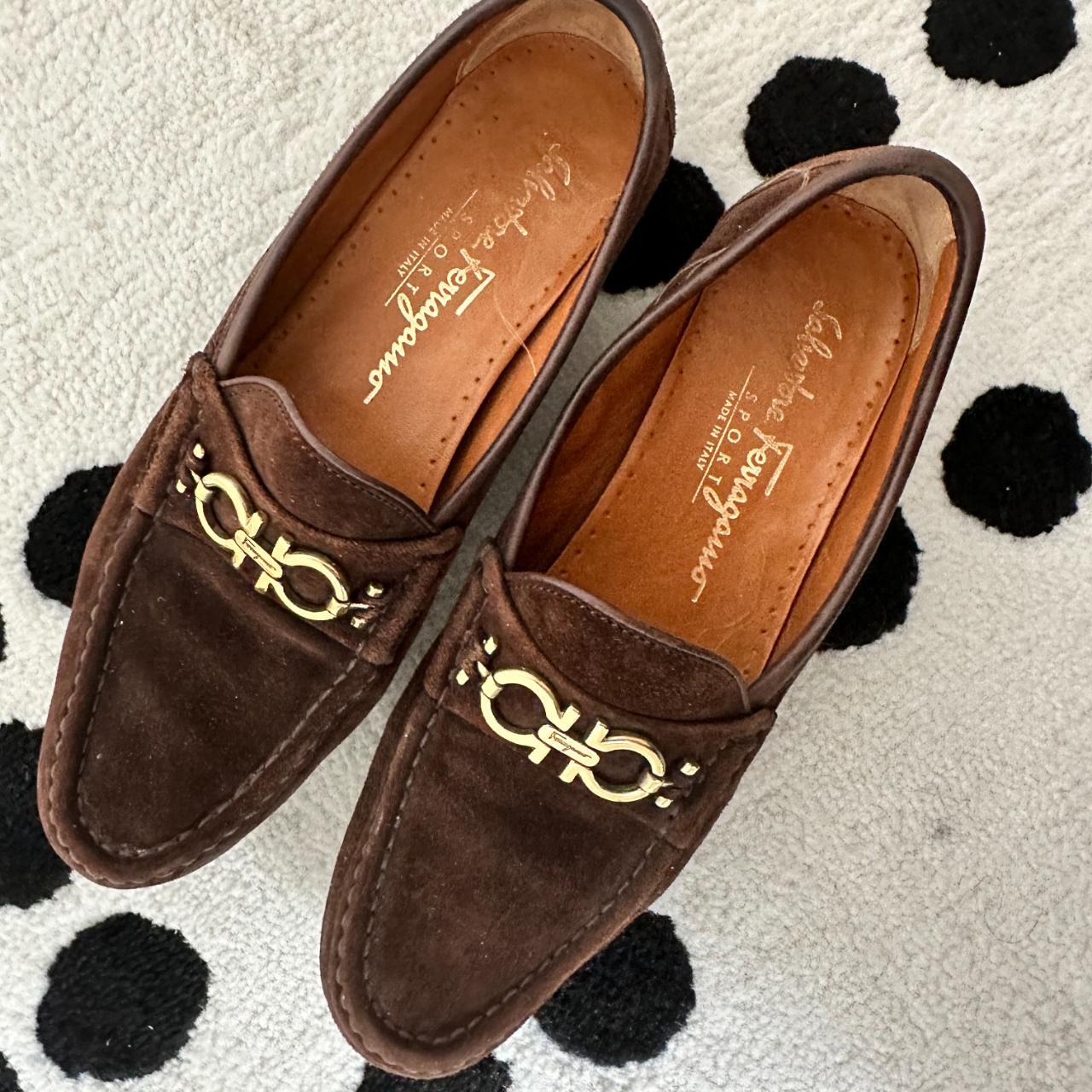 Ferragamo suede loafer sale