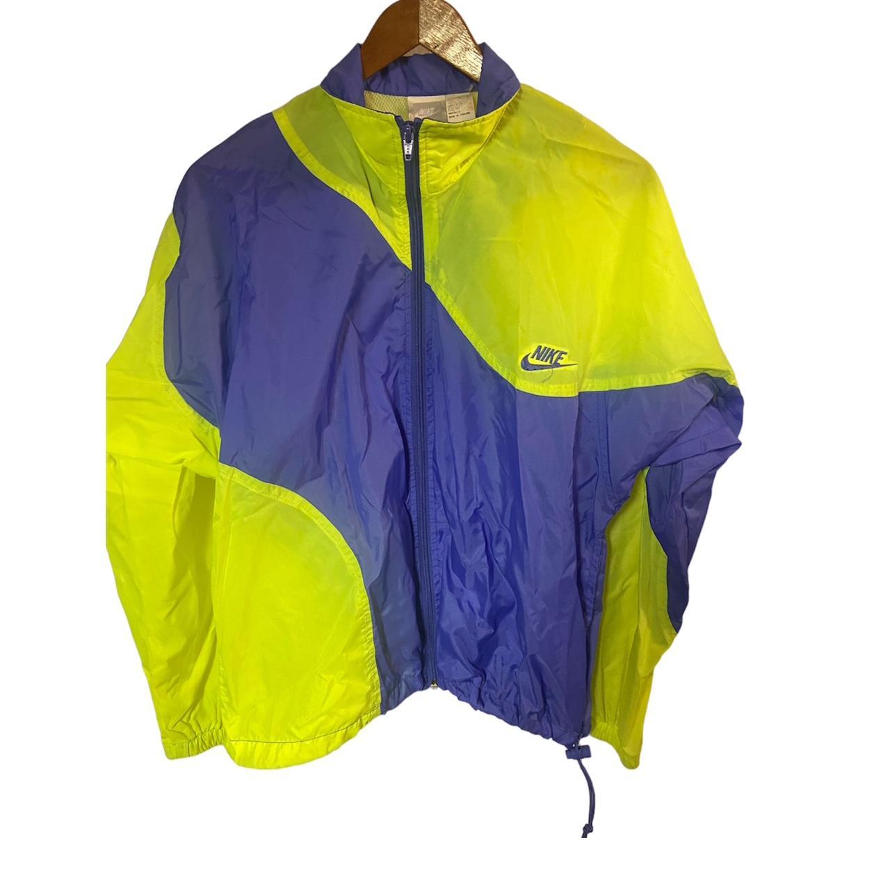 90s color block hot sale neon windbreaker