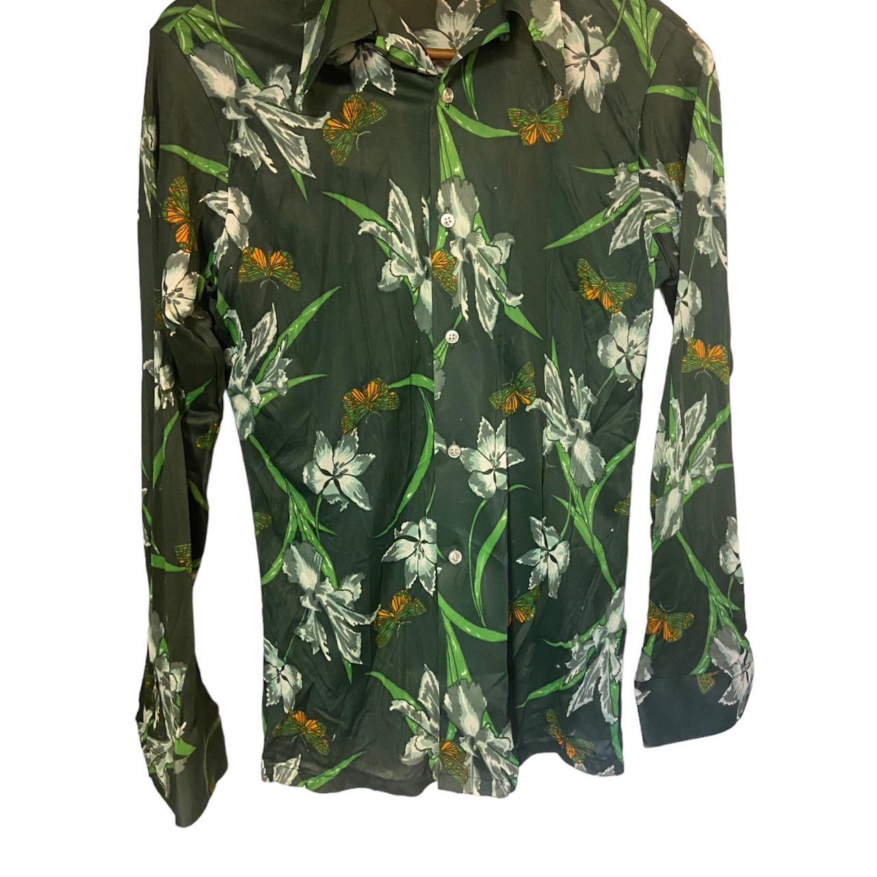 Vintage 60s/70s Retro Floral deals Blouse