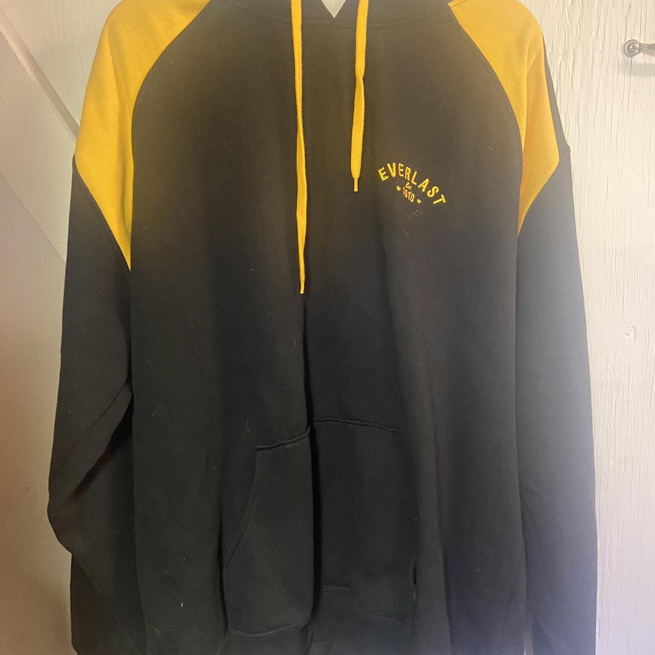 Everlast hertitage black yellow hoodie thick Depop