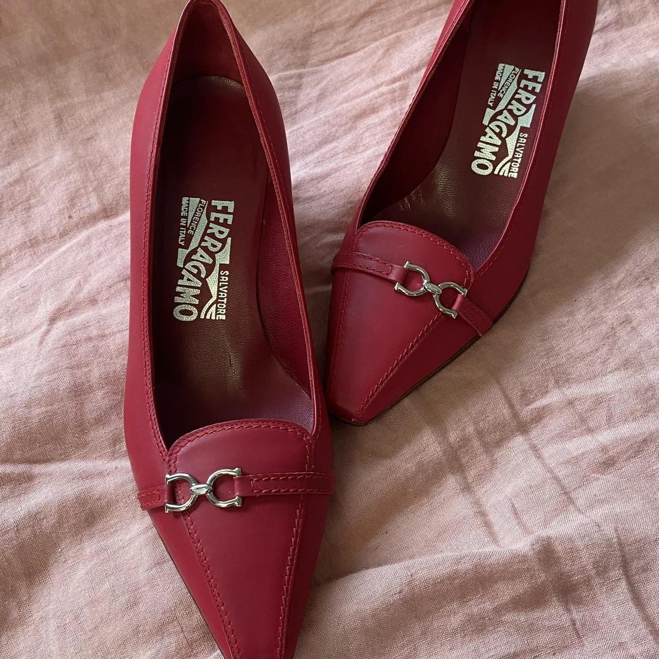 ferragamo red heels
