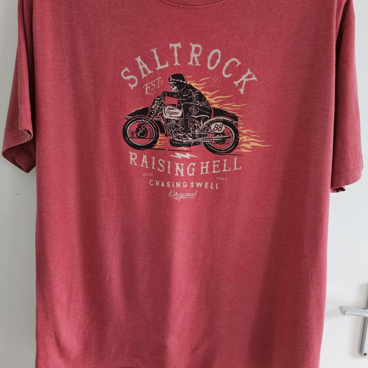 Saltrock Men's Pink Tshirt Depop
