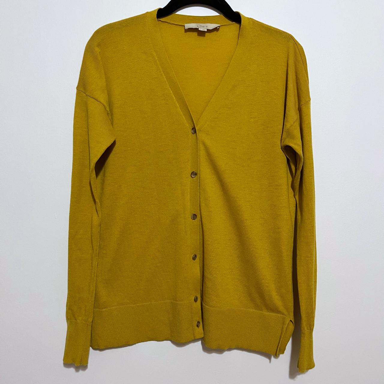 Loft 2025 yellow cardigan