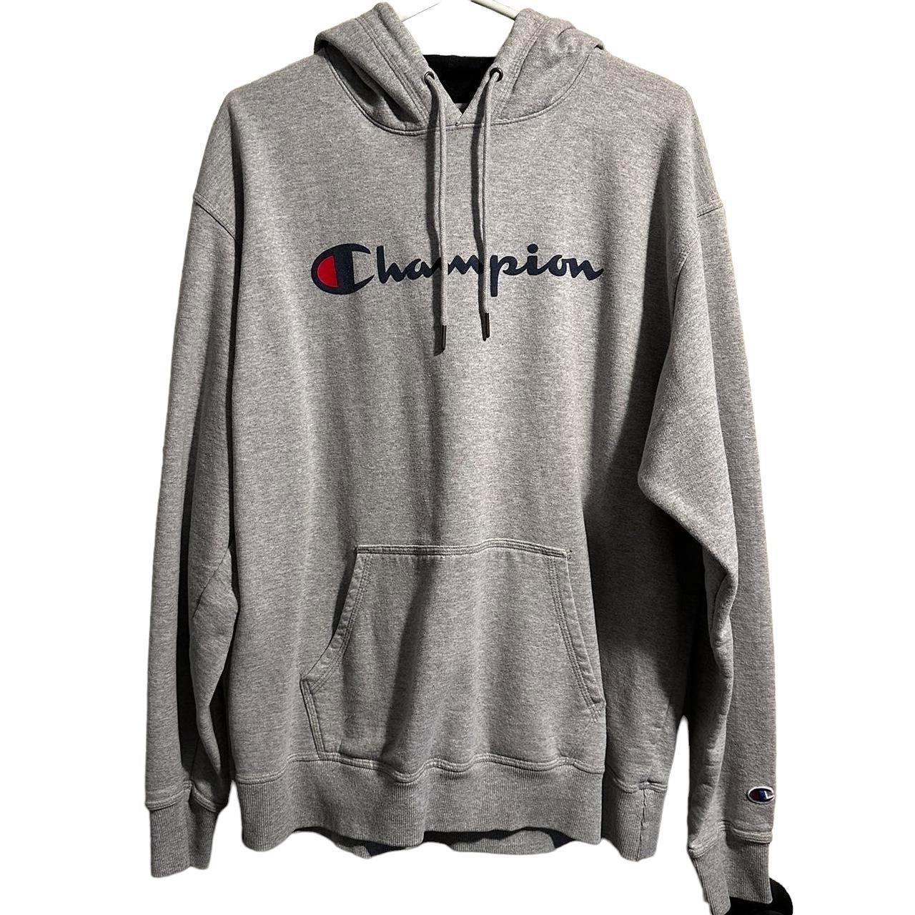 Champion sweater mens grey hoodie best sale