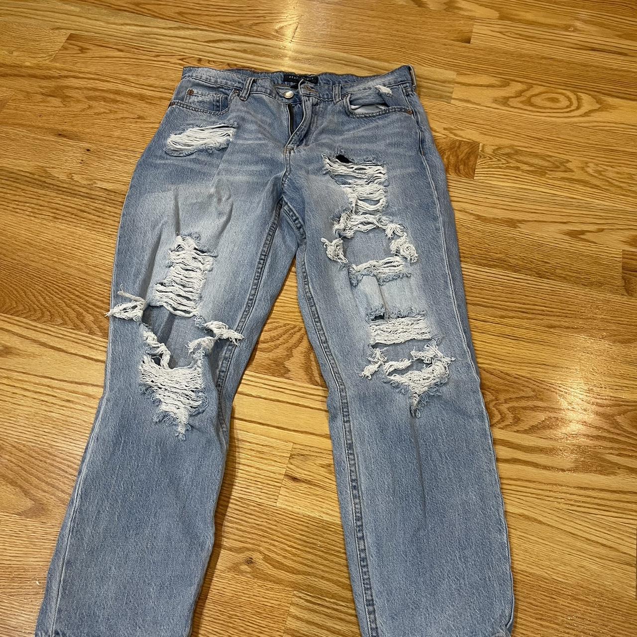 Aeropostale ripped mom jeans size 10 - Depop