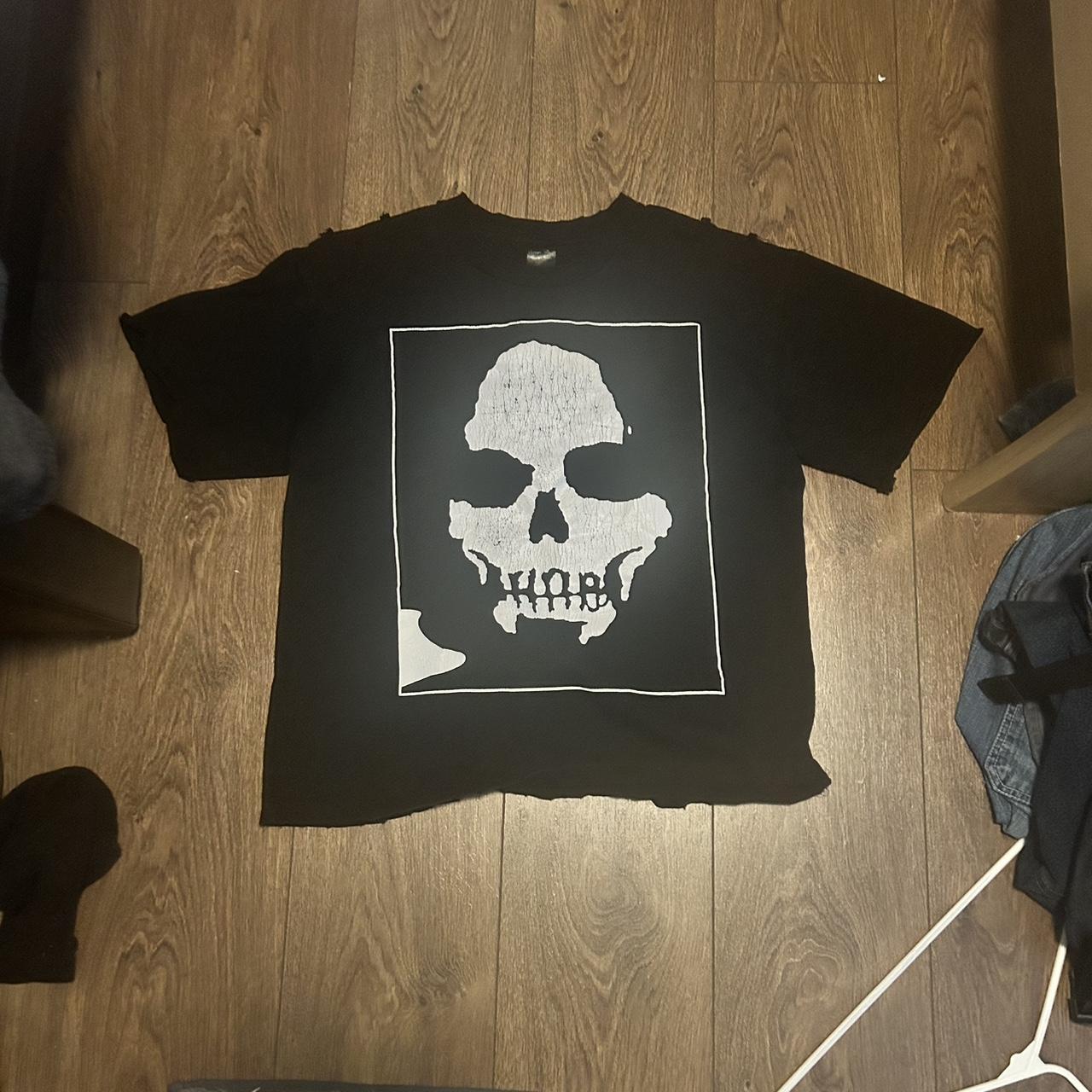 Number nine Charles Manson tee distressed size | Depop