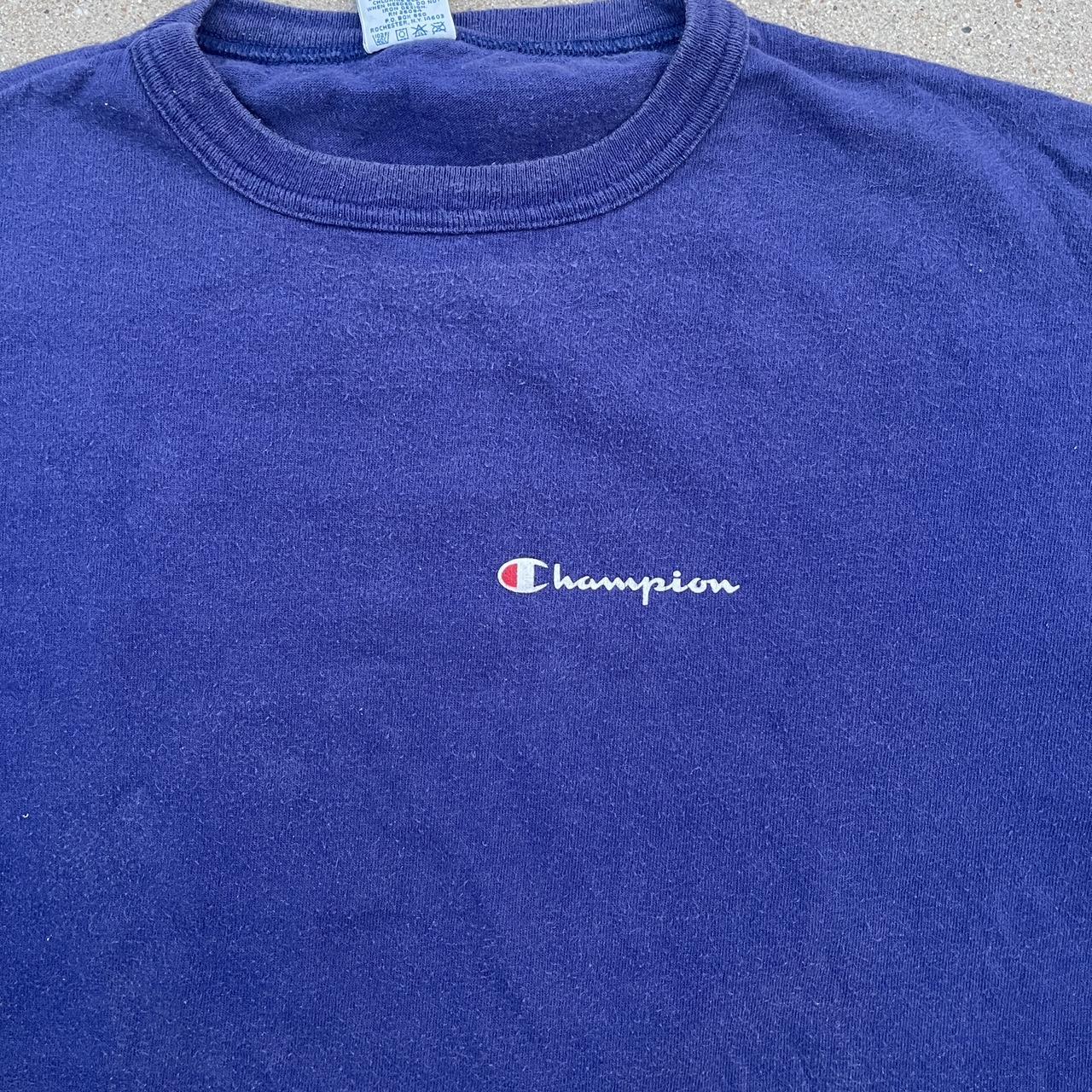 Purple Vintage 90s Single Stitch Champion T-Shirt... - Depop