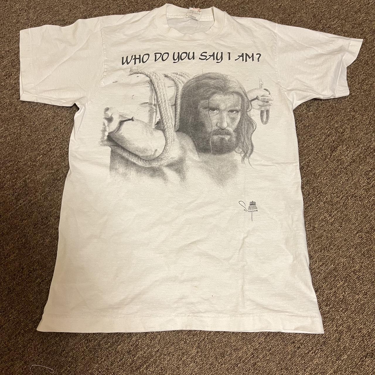 Vintage Jesus shirt. vintage Jesus... Depop