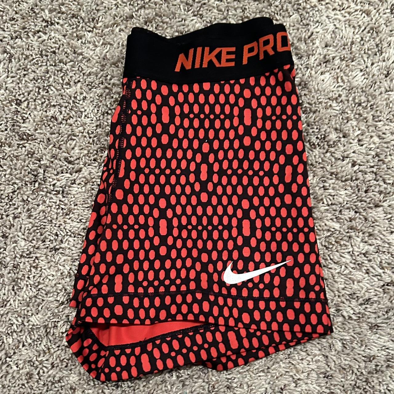 Red Nike pro shorts Depop