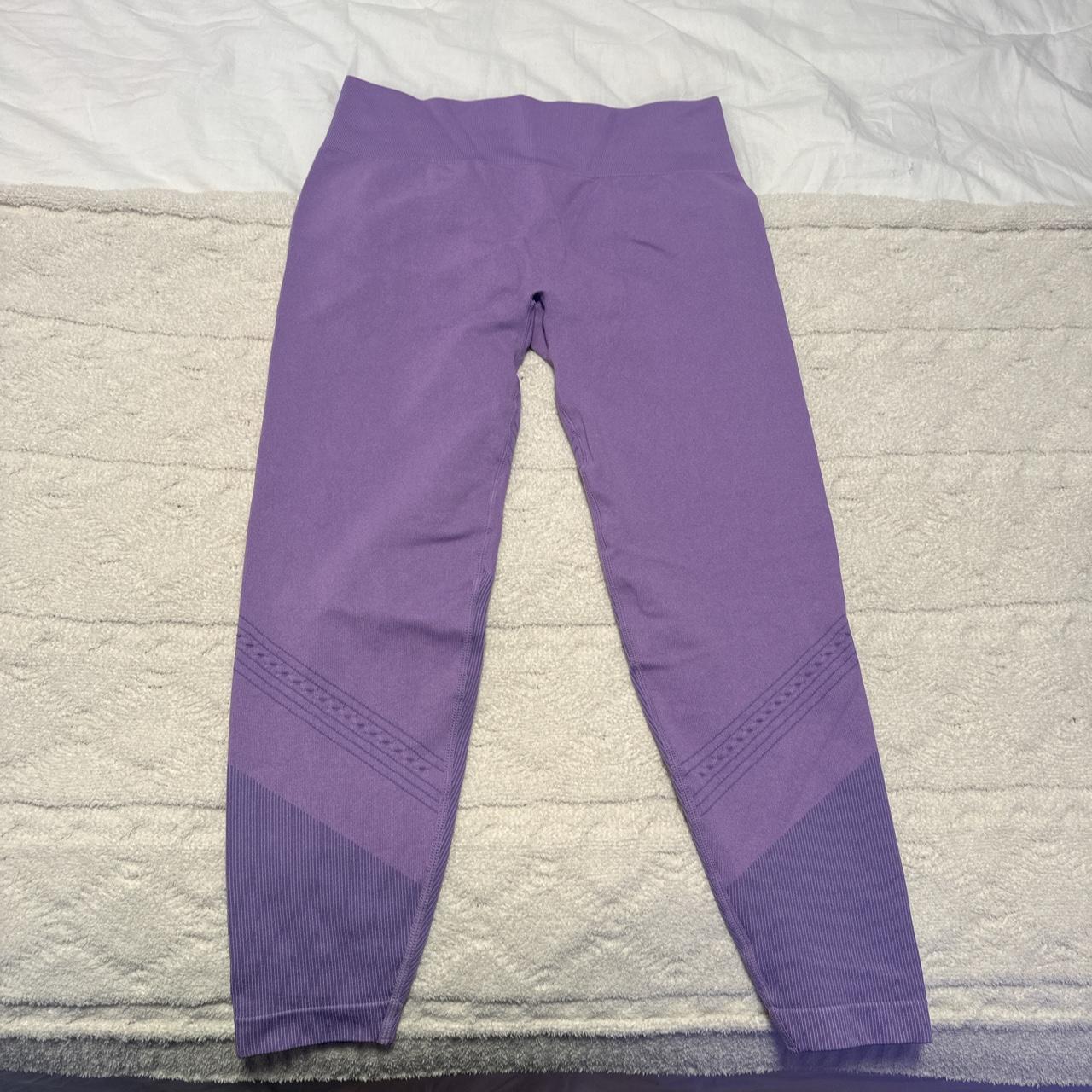 JoyLab Leggings, Purple-Wine color with striped - Depop