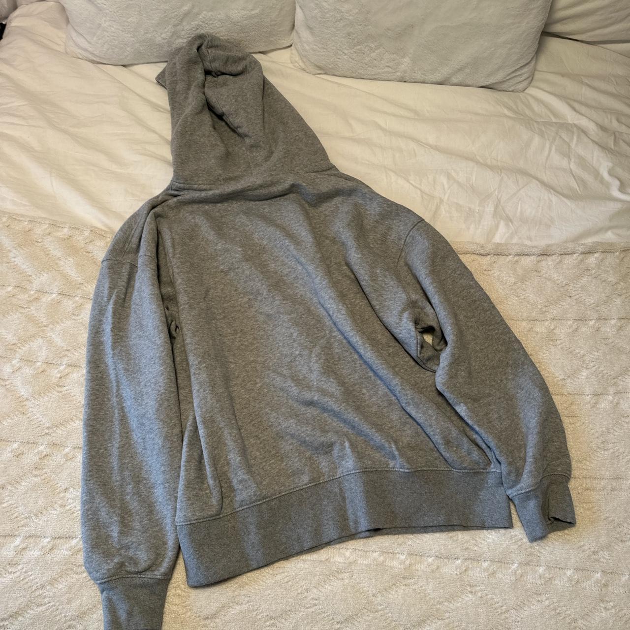 oversized grey nike hoodie