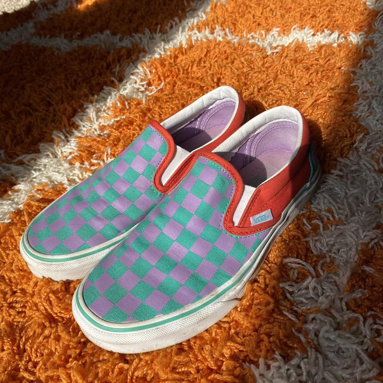 Vans checkerboard slip hot sale on size 6