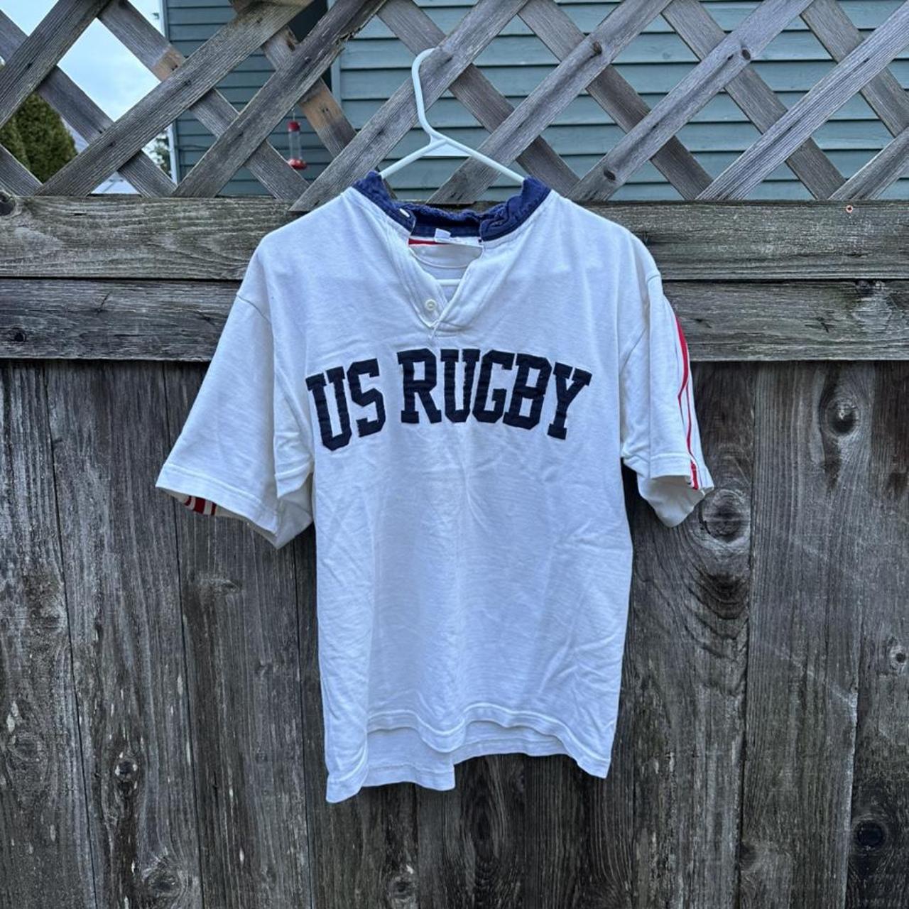VINTAGE MENS U.S RUGBY BUTTON UP! Very very... Depop