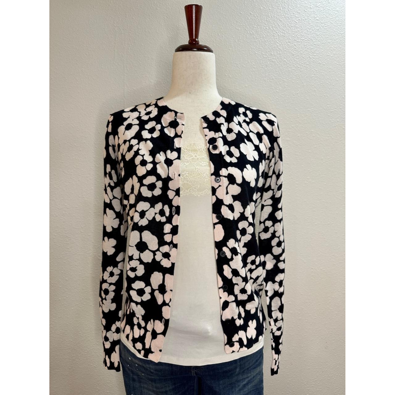 Thin floral outlet cardigan