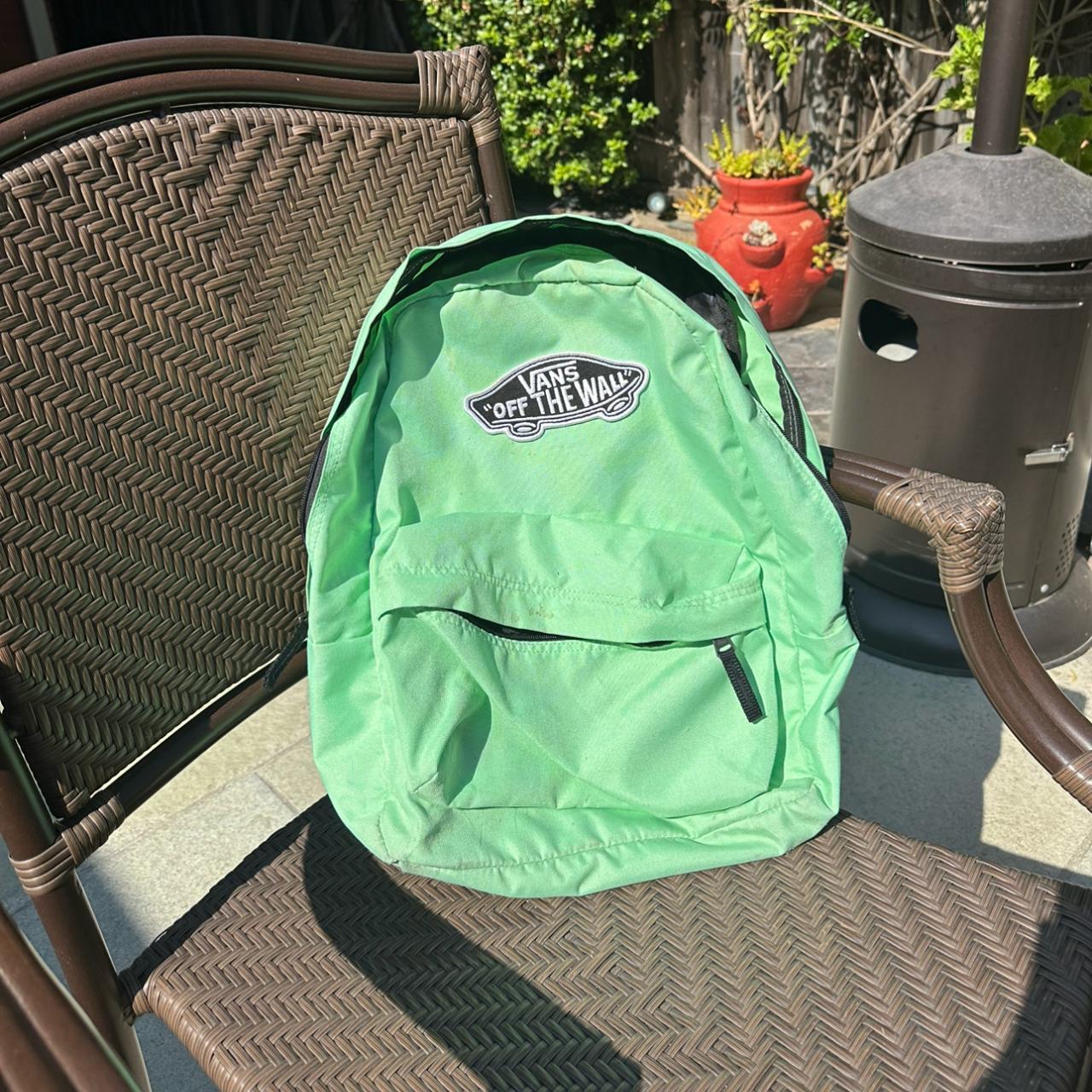 Mint green store vans backpack