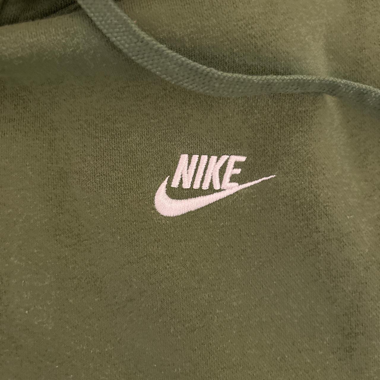 mens nike hoodie olive green
